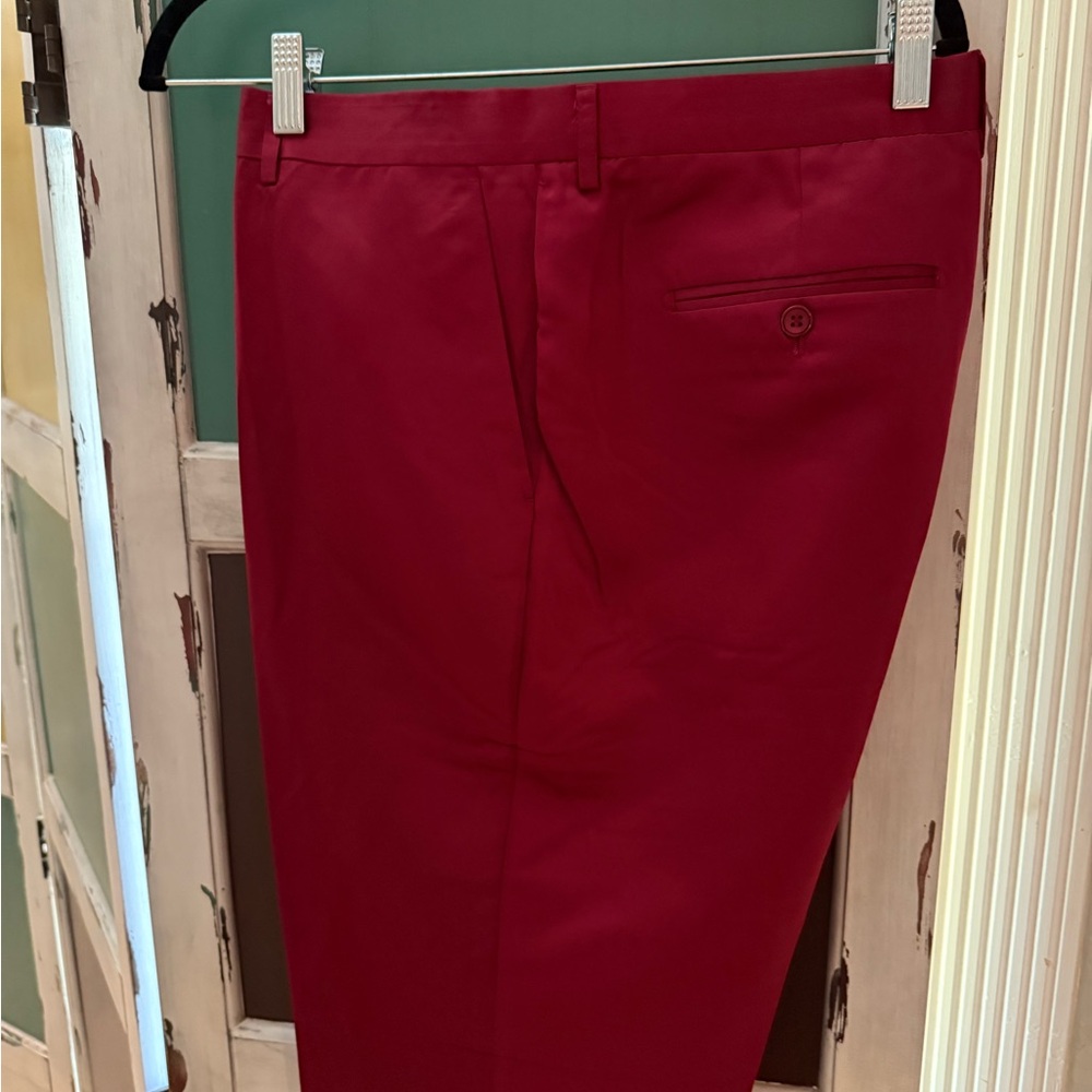 Men's Red Dress Pants